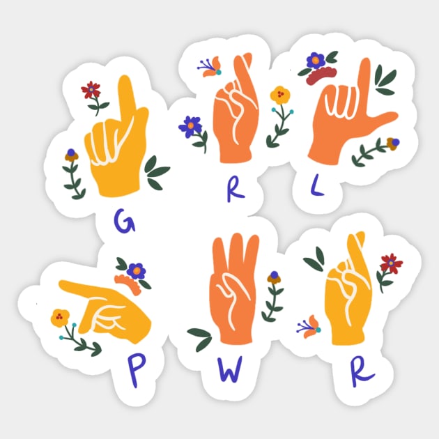 GRL PWR Sticker by mckhowdesign